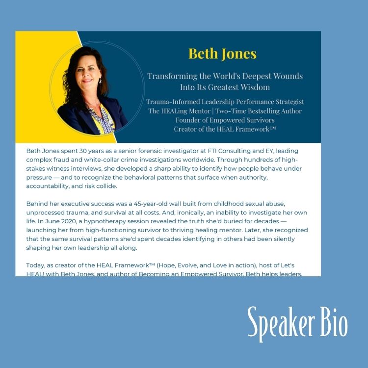 Beth Jones Speaker Bio