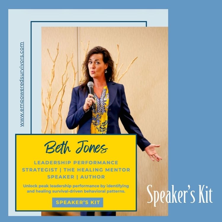 Beth Jones Speaker-s Kit cover - Beth Jones speaking on mic
