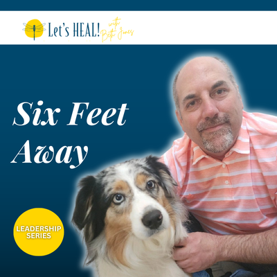Mike Orlowski with dog - Leadership Burnout Recovery on The Let's HEAL Podcast